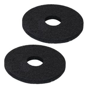 قرص تنظيف مقاس 12 بوصة لآلة الأرضية المدارية Oreck ORB550MC، وسادات تنظيف الأرضيات السوداء التجارية 437.071 للخرسانة النظيفة العميقة والأوساخ والبقع وبقع الطلاء، وتجريد الشمع أو اللمسة النهائية (عبوتان) in Kuwait