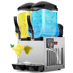 85 OZ/2.4L Slushy Machine,No Ice Needed, 15-45 Minutes to Make Margarita & Slushie & Milkshakes, Frappes and More,Built-in LED Light,110V Professional Shaved Ice Machine with Self-Cleaning in Kuwait