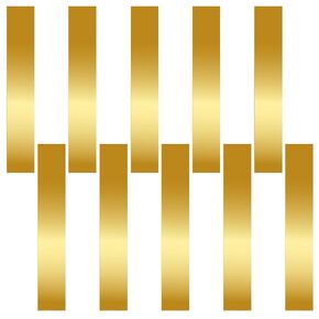 Swpeet 10Pcs 0.002" Thickness Brass Strip Kit, 6" Length x 1" Width Brass Sheet Metal Plates Brass Shim Stock for Crafts DIY Decoration in Kuwait