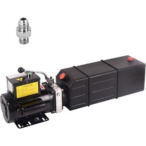 مضخة دوبي الهيدروليكية 16 كوارت، وحدة طاقة هيدروليكية 4 جالون 220 فولت 2 حصان 3450 دورة في الدقيقة مضخة رفع السيارة الهيدروليكية الكهربائية أحادية الطور لرفع السيارة والمقطورة القلابة in Kuwait