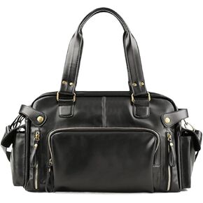 Messenger Bags Men's Retro Handbags Shoulder Genuine Leather Large Travel in Kuwait