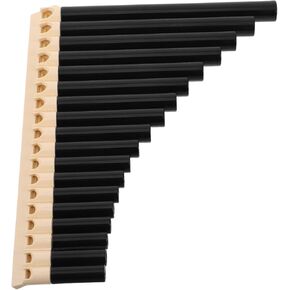 16-pipe Pan Flute Traditional Chinese Folk Instrument for Beginners and School Bands, Portable Panpipes in Brown Tone for Learning, Practice, and Performance in Kuwait