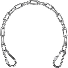 SELEWARE Heavy Duty Stainless Steel Punching Bag Chain, 1000LB Heavy Bag Hanging Chain with Carabiners, Extension Chain for Boxing Bags, Hammocks, Swings, Yoga Trapeze & Hanging Chairs in Kuwait