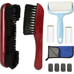 AKLOT Pool Table Accessories Brush Set for Felt,5/10 Kit Billiard Table Cleaning Accessories with 2 Pool Table Brush,4 Ferrule Polish Cloths,Cue Cleaner Cloth,Sticky Lint Roller in Saudi Arabia