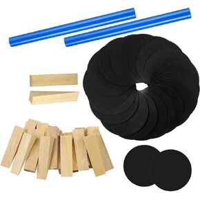 Soulchen 50 Pcs Pool Table Leveling Kit 28 Wooden Wedges 20 Rubber Shims 2 Blue Wax Sticks Billiard Table Installation Shim Set for Leveling, Recovery, Easy Assembly Accessories in Saudi Arabia