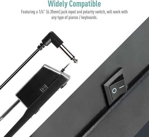 Sustain Pedal Universal with Polarity Switch for Keyboards, Digital Piano, MIDI and Synthesizer in Kuwait