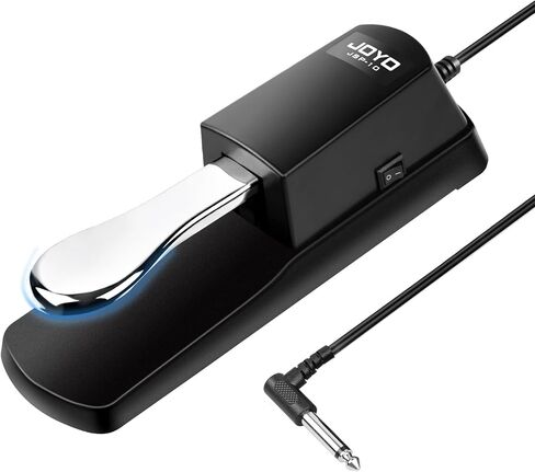 JOYO Sustain Pedal for Keyboard Piano Universal Metal Foot Controller with Polarity Switch 5ft Cable for Digital electric Piano MIDI Synthesizer (SP-10) in Kuwait