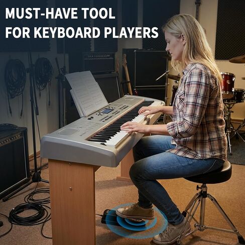 JOYO Sustain Pedal for Keyboard Piano Universal Metal Foot Controller with Polarity Switch 5ft Cable for Digital electric Piano MIDI Synthesizer (SP-10) in Kuwait