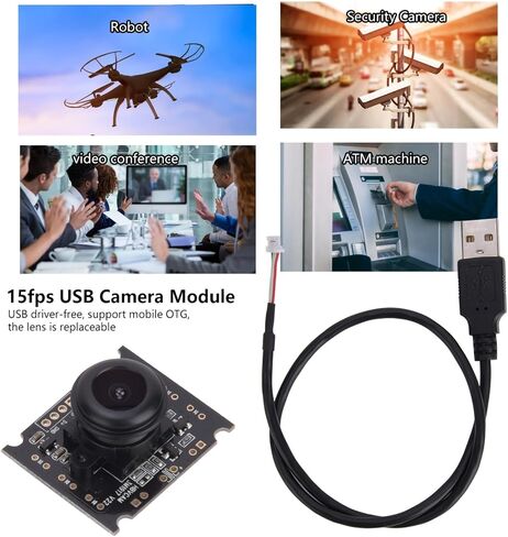 10pcs USB Camera Module, 3MP Super Mini with 110-Degree Lens, Compatible with Windows/OSX/Linux/Android in Saudi Arabia