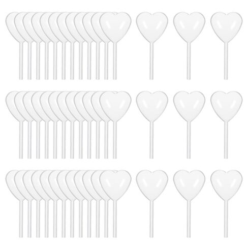150PCS Pipettes for Cupcakes, 4ml Heart Shape Mini Pipettes, Clear Plastic Pipetas para Caramelo de Flan, for Dessert Decorations, Birthday Party and Holiday Decoration in Saudi Arabia