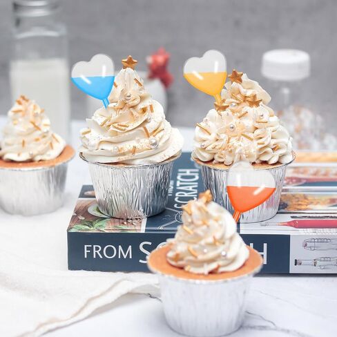 150PCS Pipettes for Cupcakes, 4ml Heart Shape Mini Pipettes, Clear Plastic Pipetas para Caramelo de Flan, for Dessert Decorations, Birthday Party and Holiday Decoration in Saudi Arabia