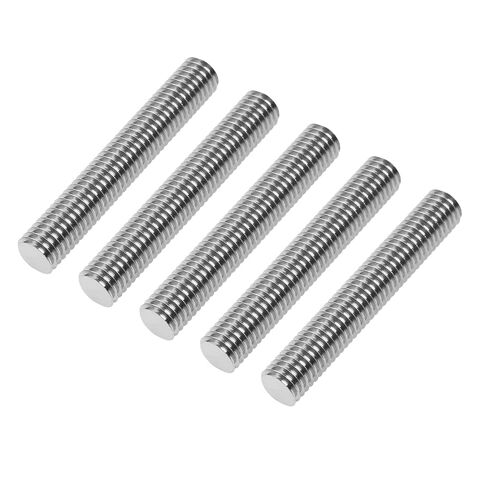 M8 x 1.25 x 50mm Fully Threaded Rod, 304 Stainless Steel All Thread Stud, High Strength Corrosion Resistant for Furniture, Machinery, DIY Projects（5 Pack） in Saudi Arabia