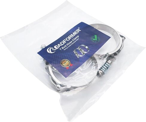 3.5 بوصة T Bolt Hose O.D.Clamp الفولاذ المقاوم للصدأ - مشابك خرطوم شديدة التحمل محملة بنابض 83 مم - 91 مم لخرطوم OD مقاس 3.5 بوصة، يساعد الضبط التلقائي على الحفاظ على التوتر المستمر والملاءمة الضيقة (83-91 مم، عبوتان) in Kuwait