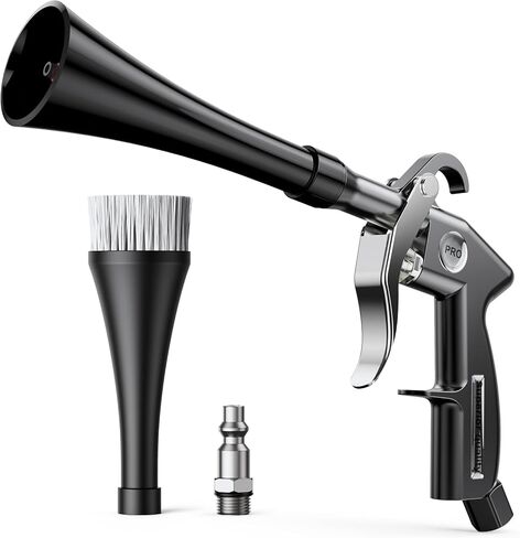 مسدس تنظيف هواء الإعصار ، ومسدس الهواء ذو الضغط العالي للضغط ، فوهة الرياح القابلة للتعديل ، فوهة دوارة 360 درجة لتنظيف أدوات تفاصيل السيارة للسيارات الداخلية والخارجية in Kuwait