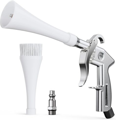 Tornado Air Cleaning Gun, Upgraded High Pressure Dryer Air Blow Gun Adjustable Wind Speed, 360° Rotating Nozzle for Thorough Cleaning Car Detailing Tools for Car Interiors & Exteriors in Kuwait
