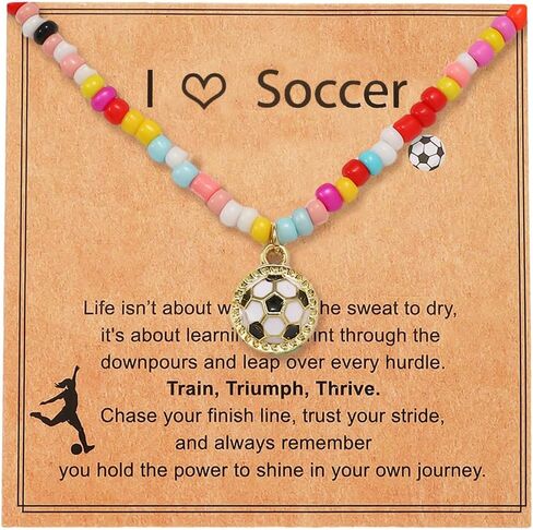 NextArt Softball Necklace for Women Colorful Beaded Cheer Necklaces Softball Team Gifts for Teens Sport Accessories Pendant Birthday Jewelry in Saudi Arabia