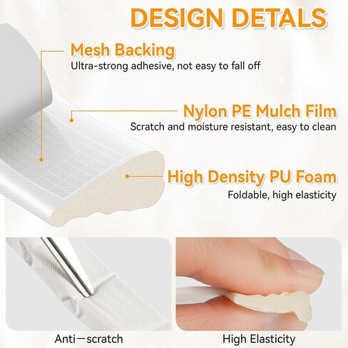 236" Wedge-Shaped Foam Window Seal Strip, Door Weather Stripping, Soundproof Front Door Frame Seal, Self-Adhesive Winter Insulation for Doors & Windows, Draft Stopper Gap Filler, White in Saudi Arabia