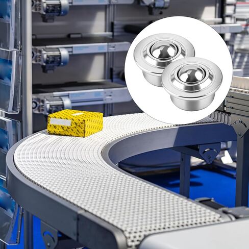 30 PCS 5/8" Roller Ball Transfer Bearing, CY-15H Carbon Steel Ball Transfer Bearing Casters, Ball Bearing Rollers, Universal Base Roller Ball for Conveyor, Roller Stand, Load Capacity 44lbs in Saudi Arabia