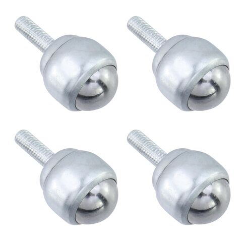 Ball Transfers Bearings Transmission Conveyor, 1 Inch M8 Universal Rotation Roller Ball for Caster Unit Table,Stud Mounted Thread Stem,Carbon Steel,88 Lbs Load Capacity,4PCS(Silver) in Saudi Arabia