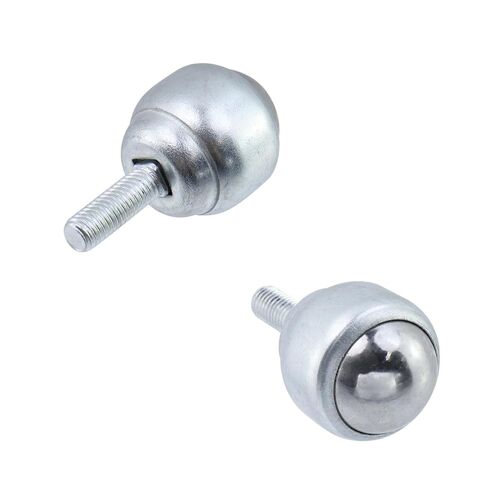 Ball Transfers Bearings Transmission Conveyor, 1 Inch M8 Universal Rotation Roller Ball for Caster Unit Table,Stud Mounted Thread Stem,Carbon Steel,88 Lbs Load Capacity,4PCS(Silver) in Saudi Arabia