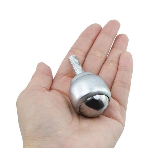 Ball Transfers Bearings Transmission Conveyor, 1 Inch M8 Universal Rotation Roller Ball for Caster Unit Table,Stud Mounted Thread Stem,Carbon Steel,88 Lbs Load Capacity,4PCS(Silver) in Saudi Arabia