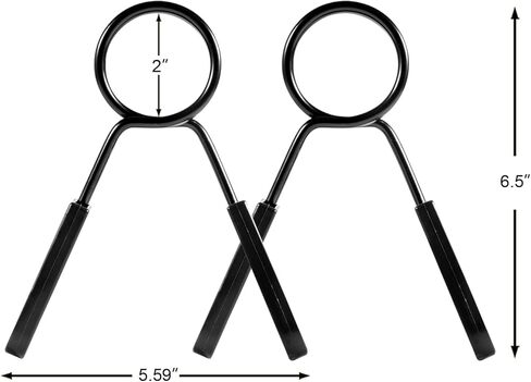 أطواق بمشبك زنبركي للحديد الأولمبي مقاس 5 سم، ملحق رفع الأثقال بمشبك طوق الأثقال مع مقبض سهل الإمساك (يُباع في زوج) in Kuwait