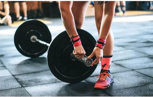 أطواق بمشبك زنبركي للحديد الأولمبي مقاس 5 سم، ملحق رفع الأثقال بمشبك طوق الأثقال مع مقبض سهل الإمساك (يُباع في زوج) in Kuwait