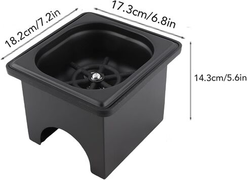 Stainless Steel Pitcher RinserFrom Opening Kitchen Sink Automatic Glass Cup Washer for Hotel Bar Coffee Milk Tea Cup Black (Small) in Saudi Arabia
