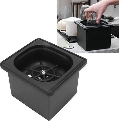 Stainless Steel Pitcher RinserFrom Opening Kitchen Sink Automatic Glass Cup Washer for Hotel Bar Coffee Milk Tea Cup Black (Small) in Saudi Arabia