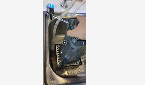 Stainless Steel Machine Rinser Pitcher Glass Washer Blender Cleaner for Bar Coffee in Kuwait