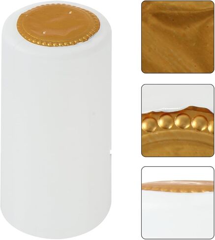 Hemoton Wine Bottle Heat Shrink Capsules White 100 Pcs Professional Heat Shrink Caps for Wine Bottles 2.36X2.36X1.18In Ideal for Winery Restaurant Home Use in Saudi Arabia