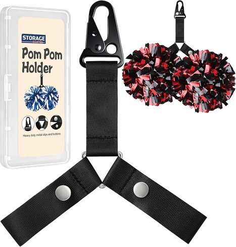 Storage Master Pom Pom Holder Hanger for Backpack, Cheerleader Cheer Bag Strap Accessories Cheerleading Essentials, Pompom Not Included in Kuwait