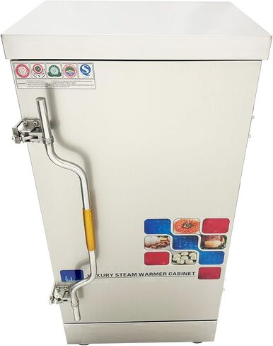 Commercial Electric Food Steamer Multi-function Stainless Steel Steam Warmer Cabinet with 12 Trays 110V 12KW 0.02Mpa Max Pressure in Kuwait