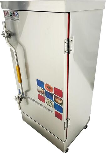 Commercial Electric Food Steamer Multi-function Stainless Steel Steam Warmer Cabinet with 12 Trays 110V 12KW 0.02Mpa Max Pressure in Kuwait