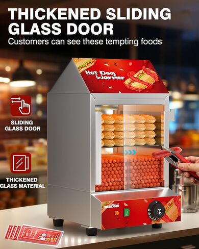 WantJoin Commercial 2-Tier Hot Dog Steamer in Saudi Arabia