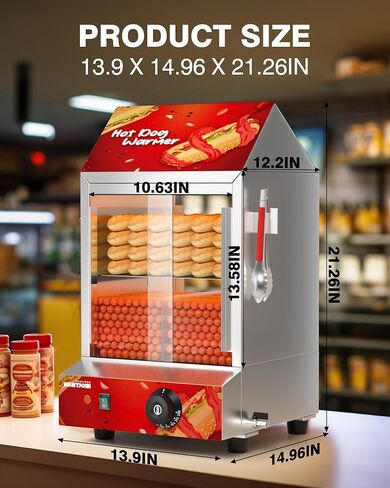 WantJoin Commercial 2-Tier Hot Dog Steamer in Saudi Arabia