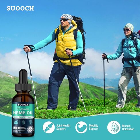 قطرات زيت النمر (عبوتان) لتخفيف الألم والقلق والجلد - صبغة القنب العضوي ذات القوة العالية - مستخلص زيوت النمر الطبيعية - مكملات غذائية نباتية وغير معدلة وراثيًا in Kuwait