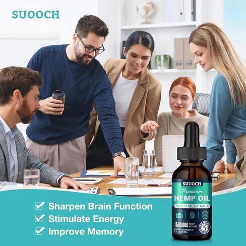 قطرات زيت النمر (عبوتان) لتخفيف الألم والقلق والجلد - صبغة القنب العضوي ذات القوة العالية - مستخلص زيوت النمر الطبيعية - مكملات غذائية نباتية وغير معدلة وراثيًا in Kuwait