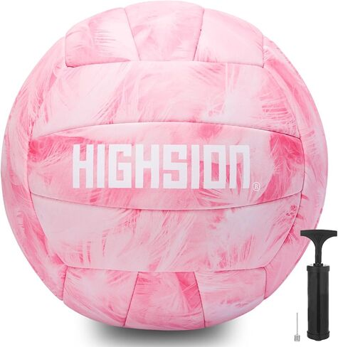 Soft Touch PU Leather Volleyball Official Size 5 Thickened Durable Indoor Outdoor Waterproof Volleyball for Teen Girls Kids Team Beginners Beach, Pool, Gym Training & Games(Deflated,With Pump) in Saudi Arabia