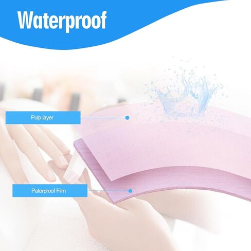 90-Pack Disposable Dental Bibs (13" x 18") – Pink Absorbent Surface Bibs with Waterproof Backing for Tattoo, Nail & Lash Salon in Kuwait