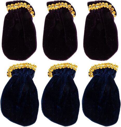 Veemoon 6pcs Piano Pedal Protective Covers Velvet Sleeve Set Black and Dark Red Piano Foot Pad Protectors for Musical Instruments and Keyboard Pedals in Saudi Arabia