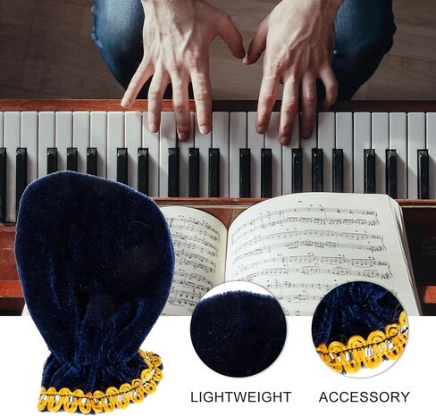 Veemoon 6pcs Piano Pedal Protective Covers Velvet Sleeve Set Black and Dark Red Piano Foot Pad Protectors for Musical Instruments and Keyboard Pedals in Saudi Arabia