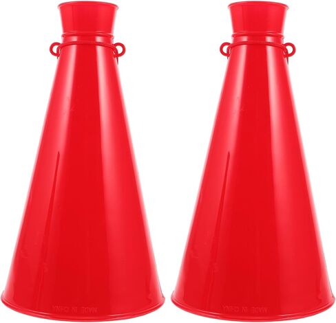 2pcs Cheer Megaphones, Plastic Megaphone Noise Maker Horns for Sports Cheers, Party Favor Props for Soccer Matches Sports Games Outdoor Activities Cheerleading in Saudi Arabia