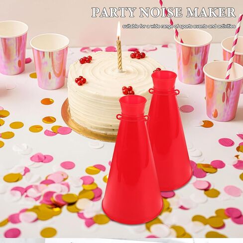 2pcs Cheer Megaphones, Plastic Megaphone Noise Maker Horns for Sports Cheers, Party Favor Props for Soccer Matches Sports Games Outdoor Activities Cheerleading in Saudi Arabia