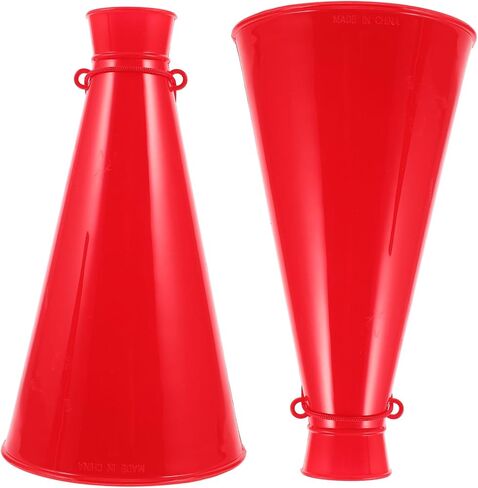 2pcs Cheer Megaphones, Plastic Megaphone Noise Maker Horns for Sports Cheers, Party Favor Props for Soccer Matches Sports Games Outdoor Activities Cheerleading in Saudi Arabia