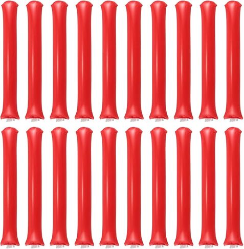 VANZACK 20pcs Inflatable Cheerleading Sticks Noise Makers for Football Games Team Spirit Sport Fan Accessories Safe Round Edge in Saudi Arabia