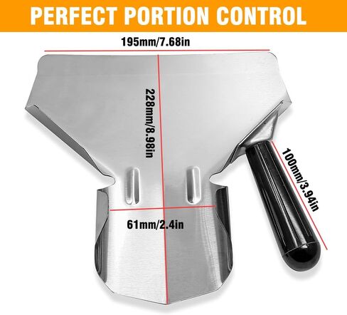Stainless Steel French Fry & Popcorn Scoop – Quick-Fill Multipurpose Utensil for Snacks, Ice, Dry Goods in Kuwait