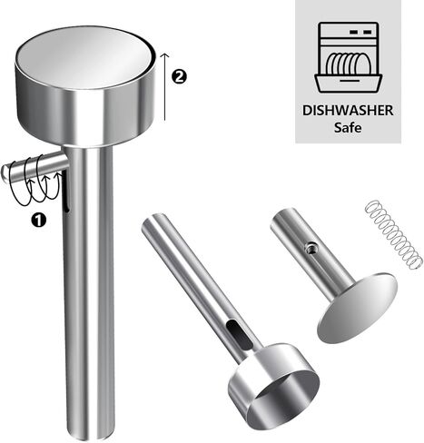 Falafel Scoop Maker, Stainless Steel Falafel Press Mold, Easy to Use and Clean, Non-Stick Meatball Press, Scoops, Middle Eastern Kitchen Tool (4cm) in Kuwait