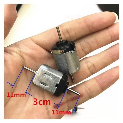 DC 1.5V-3V 14000RPM Mini 130 Motor Dual Shaft Double 2mm Axis DIY in Kuwait