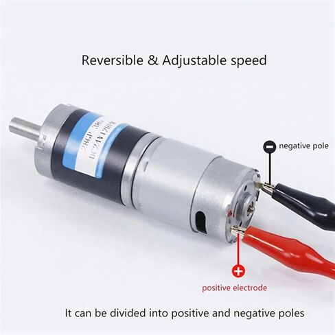 28GP-385 Planetary Gearbox Miniature DC Reduction Motor Speed Regulation Low Noise 24V Motor Metal Gear(Single Motor,12V 16RPM) in Saudi Arabia